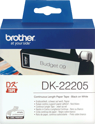 Brother Etiketten DK22205 weiß weiß