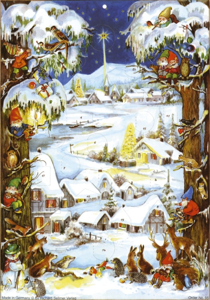 Adventkalender Winterlandschaft