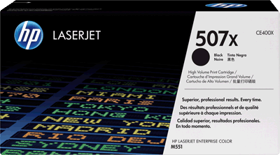 hp Lasertoner CE400X 507X schwarz 11.000 Blatt schwarz Color LaserJet Enterprise 500 MFP M551, Enterprise 500 MFP 575, Pro 500 MFP M570