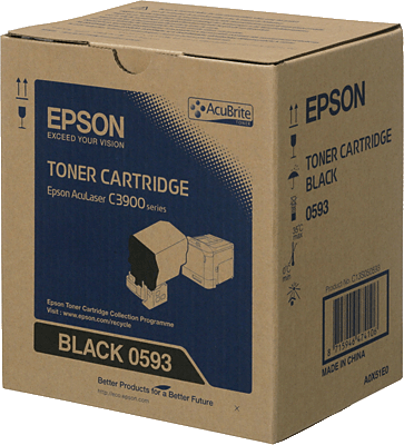 EPSON Lasertoner/S050593 schwarz 6.000 Blatt AcuLaser C3900N, C3900DN, C3900DTN, C3900TN, CX37DN, CX37DTN, CX37DNF, CX37DTNF