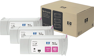 hp Tintenpatrone Multipack C5074A/C5074A 3 (680 ml) ohne Sicherung 83 Designjet 5500 UV, 5500ps UV, 5000 UV, 5000ps