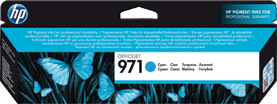 hp Tintenpatrone CN622AE 971 2500 cyan 2.500 Blatt cyan OfficeJet Pro X451dw 476DW