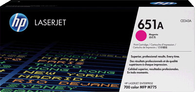 hp Toner CE343A 651A magenta 16.000 Blatt magenta LaserJet Enterprise 700 color MFP M775 Series