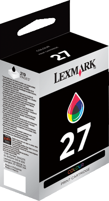 LEXMARK Tintenpatrone 10NX227B 27 farbig 140 Blatt 3-farbig (cyan, magenta, gelb)