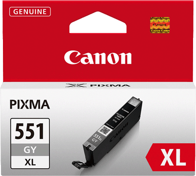 Canon Tintenpatrone CLI551GYXL 6447B001 289 Blatt grau PIXMA iP7250, MG5420, MG5450, MG6320, MG6350,MX722, MX922, MX925