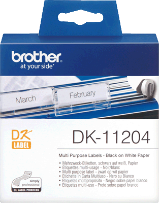 Brother Etiketten DK11204 weiß