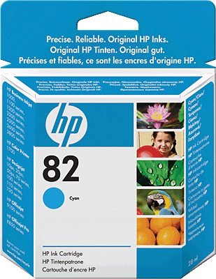 hp Tintenpatrone/CH566A cyan Inhalt 28ml 82 Designjet 500/500 Plus/500PS, 510