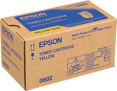 EPSON Lasertoner/S050602 yellow 7.500 Blatt AcuLaser C9300N, C9300D2TN, C9300D3TNC, C9300DN, C9300DTN, C9300TN