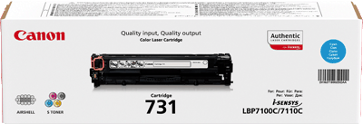 Canon Toner 731C 6271B002 cyan 1.500 Blatt cyan i-SENSYS LBP7100Cn, LBP7110Cw, MF8230Cn , MF8280Cw