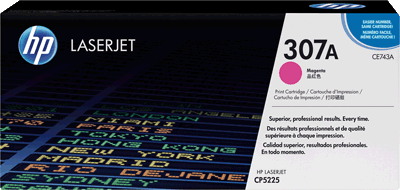 hp Toner CE743A 307A magenta 7.300 Blatt magenta Color LaserJet CP5225 Serie