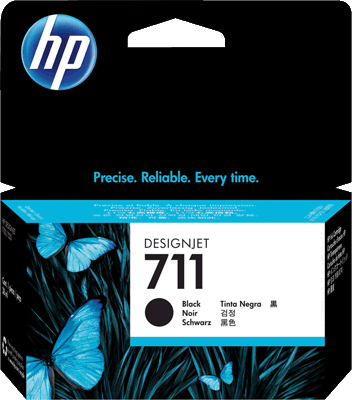 HP Tintenpatrone CZ129A 711 sw schwarz Designjet T520 ePrinter  38ml Kapazität