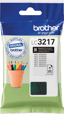 brother Tintenpatrone LC3217BK schwarz 550 Blatt schwarz MFC-J5330DW, -J5730DW, -J5930DW