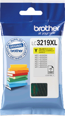 brother Tintenpatrone LC3219XLY gelb 1.500 Blatt gelb MFC-J6530DW, -J6930DW, -J6935DW