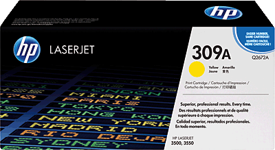 hp Lasertoner/Q2672A yellow 4.000 Blatt 309A Color LaserJet CP 3500, 3550