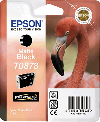 EPSON Tintenpatrone/T08784010 schwarz matt Inhalt 11ml T0878 Stylus Photo R1900