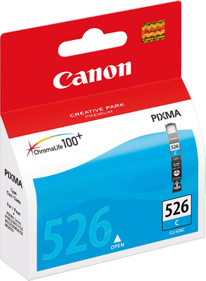 Canon Tintenpatrone CLI526C 4541B001 cy 520 Blatt cyan PIXMA iP4850, iP4950, iX6550, MG5150, MG5250, MG5350, MG6150, MG6250, MG8150, MG8250, MX715, MX885, MX895