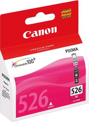 Canon Tintenpatrone CLI526M 4542B001 mag 520 Blatt magenta PIXMA iP4850, iP4950, iX6550, MG5150, MG5250, MG5350, MG6150, MG6250, MG8150, MG8250, MX715, MX885, MX895