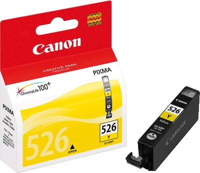 Canon Tintenpatrone CLI526Y 4543B001 gb 520 Blatt gelb PIXMA iP4850, iP4950, iX6550, MG5150, MG5250, MG5350, MG6150, MG6250, MG8150, MG8250, MX715, MX885, MX895