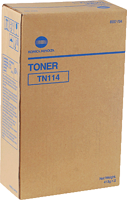 KONICA MINOLTA Lasertoner/8937784 schwarz Inhalt 2 Stück 22.000 Blatt TN114 bizhub 162, 162f, 162R, 162Rf, 163, 163f, 210, 211, Di152, Di152f, Di1611, Di1611f, Di1811, Di183, Di183f, Di2011, Di20