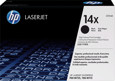 hp Lasertoner CF214X 14X schwarz 17.500 Blatt schwarz HP LaserJet Enterprise 700 MFP M725dn, 700 MFP M725f, 700 MFP M725z, 700 MFP M725z+, 700 Printer M712dn, 700 Printer M712n, 700 Printer M712xh