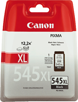 Canon Druckkopf PG545XL 8286B001 schwarz 400 Blatt schwarz PIXMA MG2450, MG2550