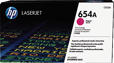 hp Lasertoner/CF333A / 654A, magenta/CF333A magenta 15.000 Blatt 654A Color LaserJet Enterprise M651