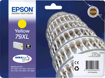 Epson Tintenpatrone T7904 gelb 2.000 Blatt gelb WorkForce Pro WF4630 DWF, WF5190 DW, WF4640 DTWF, WF5620 DWF, WF510 DW, WF5690 DWF