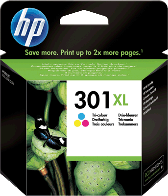 hp Tintenpatrone CH564EE 301XL 3farbig 330 Blatt 3-farbig (cyan, magenta, gelb) Deskjet 1000, 1050, 1050se, 2000, 2050, 2050se, 3000, 3050, 3050se, 3050ve, 1050A, 2050A, 2054A, 3050A, 3052A, 3054