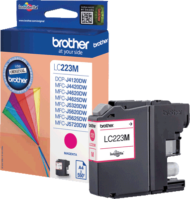 Brother Tintenpatrone LC223M magenta 550 Blatt magenta MFC-J4420DW, -J4620DW und MFC-J5320DW, -J5620DW, -J5720DW