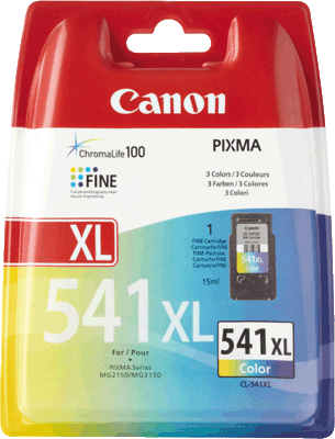 Canon Druckkopf CL541XL 5226B005 farbig 400 Blatt 3-farbig (cyan, magenta, gelb) PIXMA MG2150, MG2250, MG3150, MG3250, MG4150, MG4250, MX375, MX395, MX435, MX455, MX515, MX525