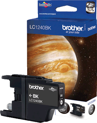 Brother Tintenpatrone LC1240BK schwarz 600 Blatt schwarz DCP-J525W, J725DW, J925DW, MFC-J430W, J625DW, J825DW, J5910DW, J6510DW, J6710DW, J6910DW