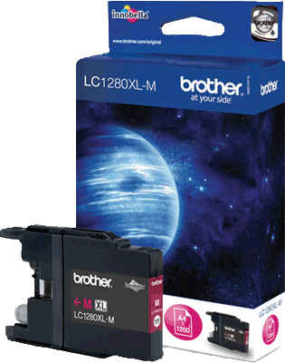 Brother Tintenpatrone LC1280XLM mag 1.200 Blatt magenta MFC-J5910DW, J6510DW, J6710DW, J6910DW