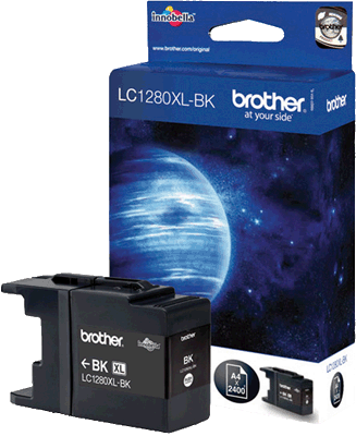 Brother Tintenpatrone LC1280XLBK sw 2.400 Blatt schwarz MFC-J5910DW, J6510DW, J6710DW, J6910DW