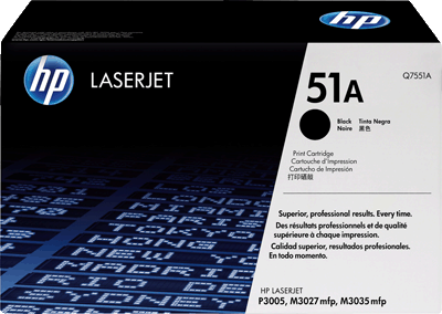 hp Toner Q7551A 51A schwarz 6.500 Blatt schwarz LaserJet M3027, M3035mfp, P3005