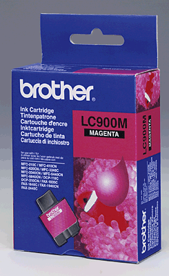 brother Tintenpatrone/LC900M magenta 400 Blatt DCP-110C, 115C, 120C, 310CN, 315CN, 340CW, FAX-1835C, 1840C, 1940CN, 2440C, MFC-210C, 215C, 410CN, 425CN, 620CN, 640CW, 820CW, 3240C, 3340CN, 5440CN, 58