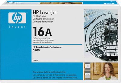 hp Toner Q7516A 16A schwarz 12.000 Blatt schwarz LaserJet 5200