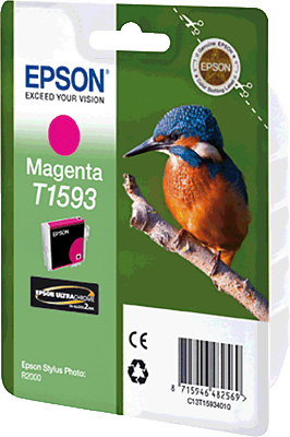 EPSON Tintenpatrone/T15934010 magenta Inhalt 17ml T1593 Stylus Photo R2000