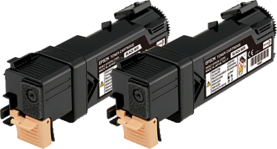 EPSON Lasertoner/S050631 schwarz Inhalt 2 Stück 2x 3.000 Blatt AcuLaser C2900N, CX29NF, C2900DN, CX29DNF