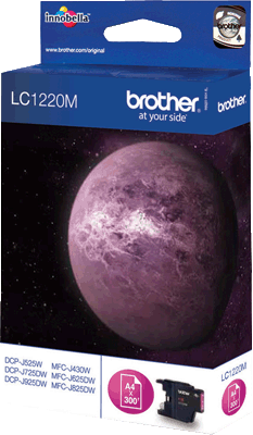 Brother Tintenpatrone LC1220M mag 300 Blatt magenta DCP-J525W, J725DW, J925DW, MFC-J430W, J625DW, J825DW