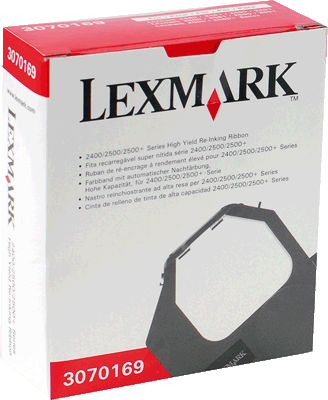 Lexmark Farbband 3070169 schwarz 8 Mio Zeichen Blatt schwarz