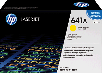 hp Lasertoner/C9722A yellow 8.000 Blatt 641A Color LaserJet 4600, 4650