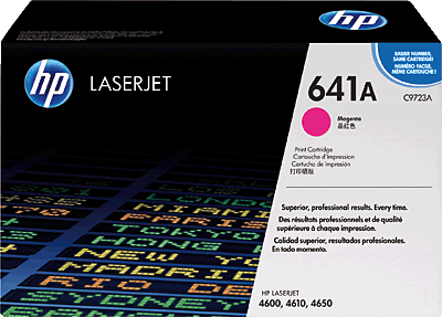 hp Lasertoner/C9723A magenta 8.000 Blatt 641A Color LaserJet 4600, 4650