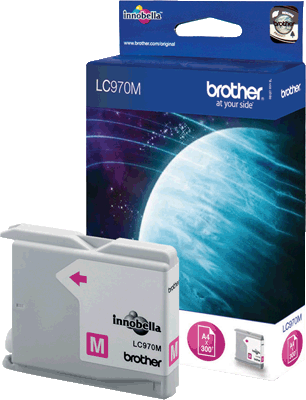 Brother Tintenpatrone LC970M magenta 300 Blatt magenta DCP-135C, 150C, MFC-235C, 260C