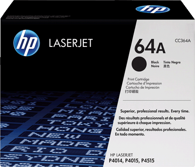 hp Toner CC364A 64A schwarz 10.000 Blatt schwarz LaserJet P4014, P4015, P4515