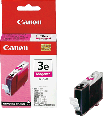 Canon Tintenpatrone BCI3EM 4481A002 mag 390 Blatt magenta i550, i850, MultiPASS C755, F30, F50, F60, F80, MP700, MP730, S400, S450, S500, S520D, S530D, S600, S630, S630 Network, S750