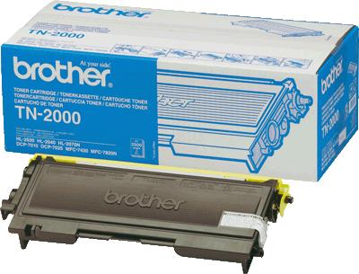 Brother Lasertoner TN2000 schwarz 2.500 Blatt schwarz