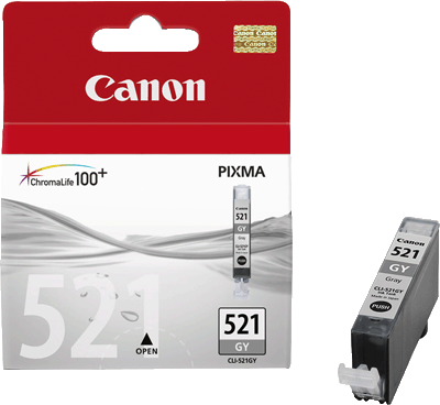 Canon Tintenpatrone CLI521GY 2937B001 gr 1.395 Blatt grau PIXMA MP980, MP990