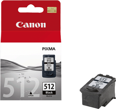 Canon Tintenpatrone PG512 2969B001 sw 401 Blatt schwarz PIXMA iP2700, iP2702, MP230, MP240, MP250, MP252, MP260, MP270, MP272, MP280, MP282, MP480, MP490, MP492, MP495, MP499, MX320, MX330, MX340, M