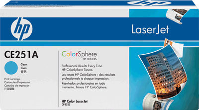 hp Toner CE251A 504A cyan 7.000 Blatt cyan Color LaserJet CM3530 mfp, CP3525