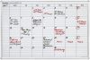 Plantafel Wochenkalender